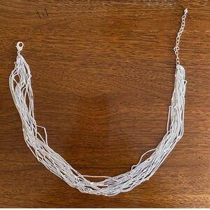 Elegant Silver Multi-Strand Necklace